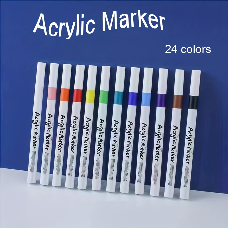 12 Colors Glitter Paint Pens Water based Acrylic Ink Markers - Temu  Australia