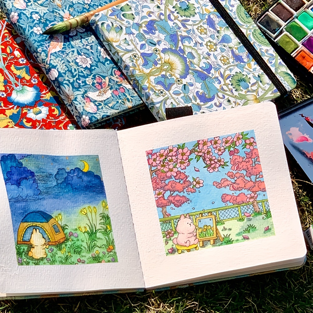 Suti Landscape Watercolor Sketchbooks, 100% cotton hardbound sketchbooks