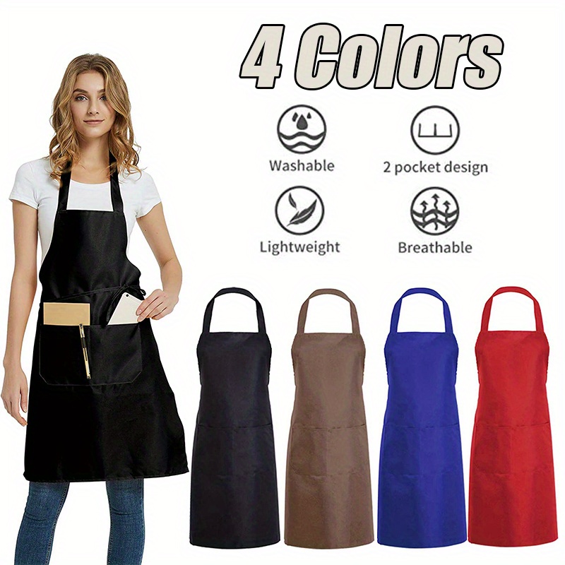 Comprar Delantal impermeable para hombres y mujeres, delantal de cocina  antigrasa y resistente a las manchas, camarero, barbacoa, accesorios de  cocina