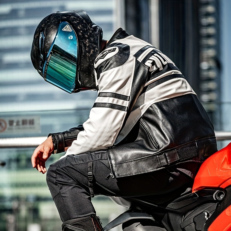 Pantalón moto hombre negro motocicleta protección armadura contra agua aire  deporte