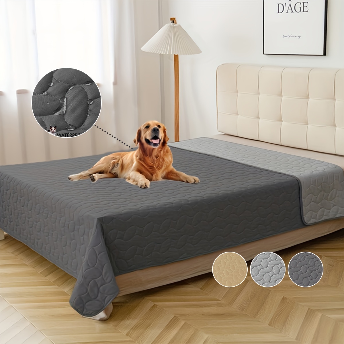 Plush Orthopedic Dog Bed With Waterproof Cover Anti slip Egg - Temu