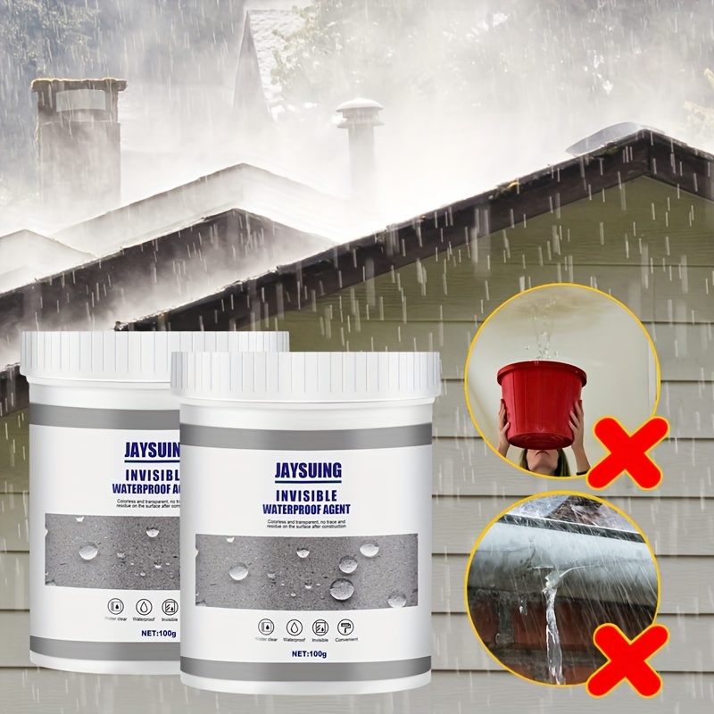 WOSLXM Waterproof Anti-Leakage Agent, Waterproof Glue, Jaysung Invisible  Waterproof Agent, Waterproof Sealant Agent Transparent Glue for Shower