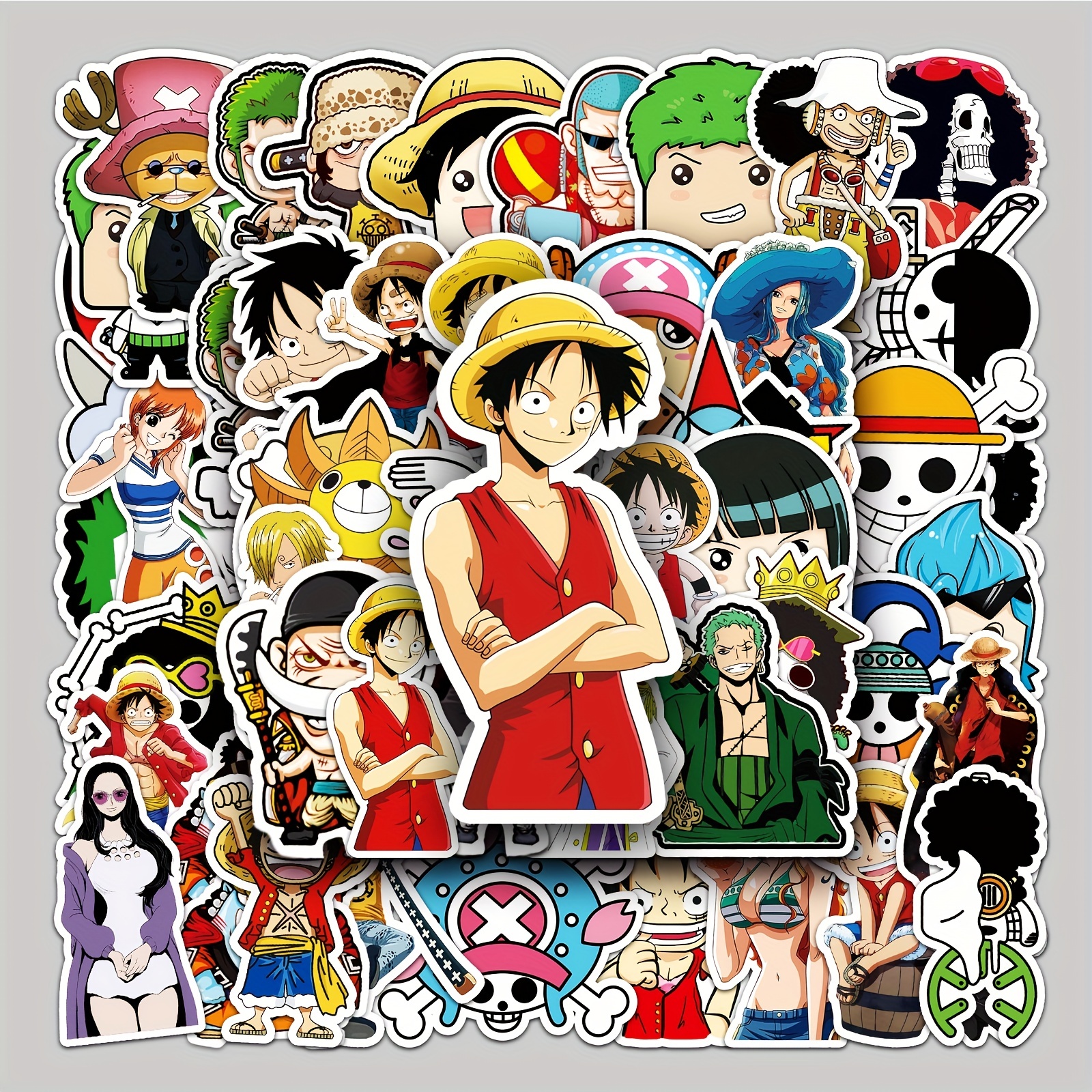  One Piece Anime Cartoon Laptop Stickers Waterproof