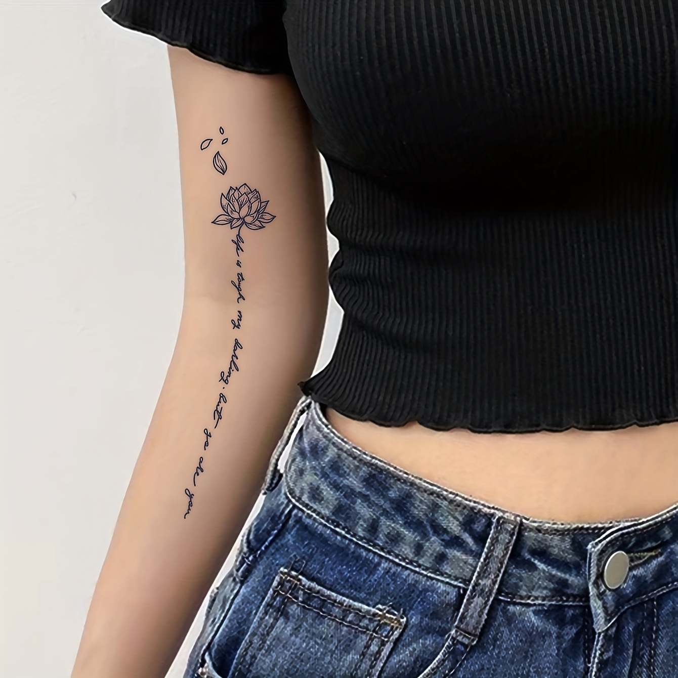 I ordered temporary underboob tattoos and I love how it looks! Although I  put it on a little wonky 💕 : r/smallbooblove