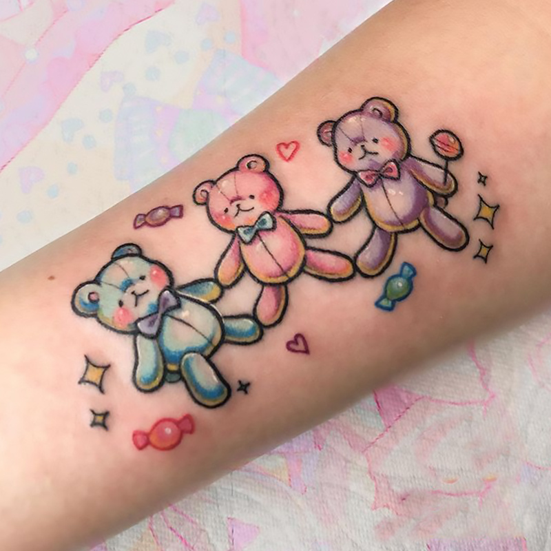 4 hojas de tatuajes temporales de Lilo & Stitch para niños