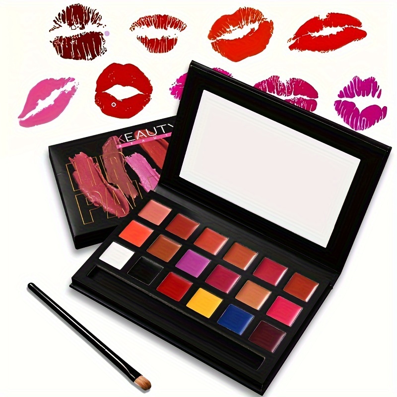 15 Colors Lipstick Palette Professional Matte Lip gloss Palette Soft and  Smooth Lip Color Makeup Cosmetic Palette 