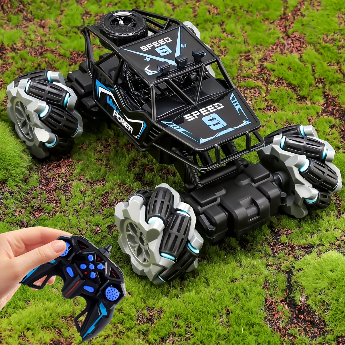 NKOK Blaze and The Monster Machines RC: High Performance Blaze -  Nickelodeon, Remote Control Offroad Monster Truck