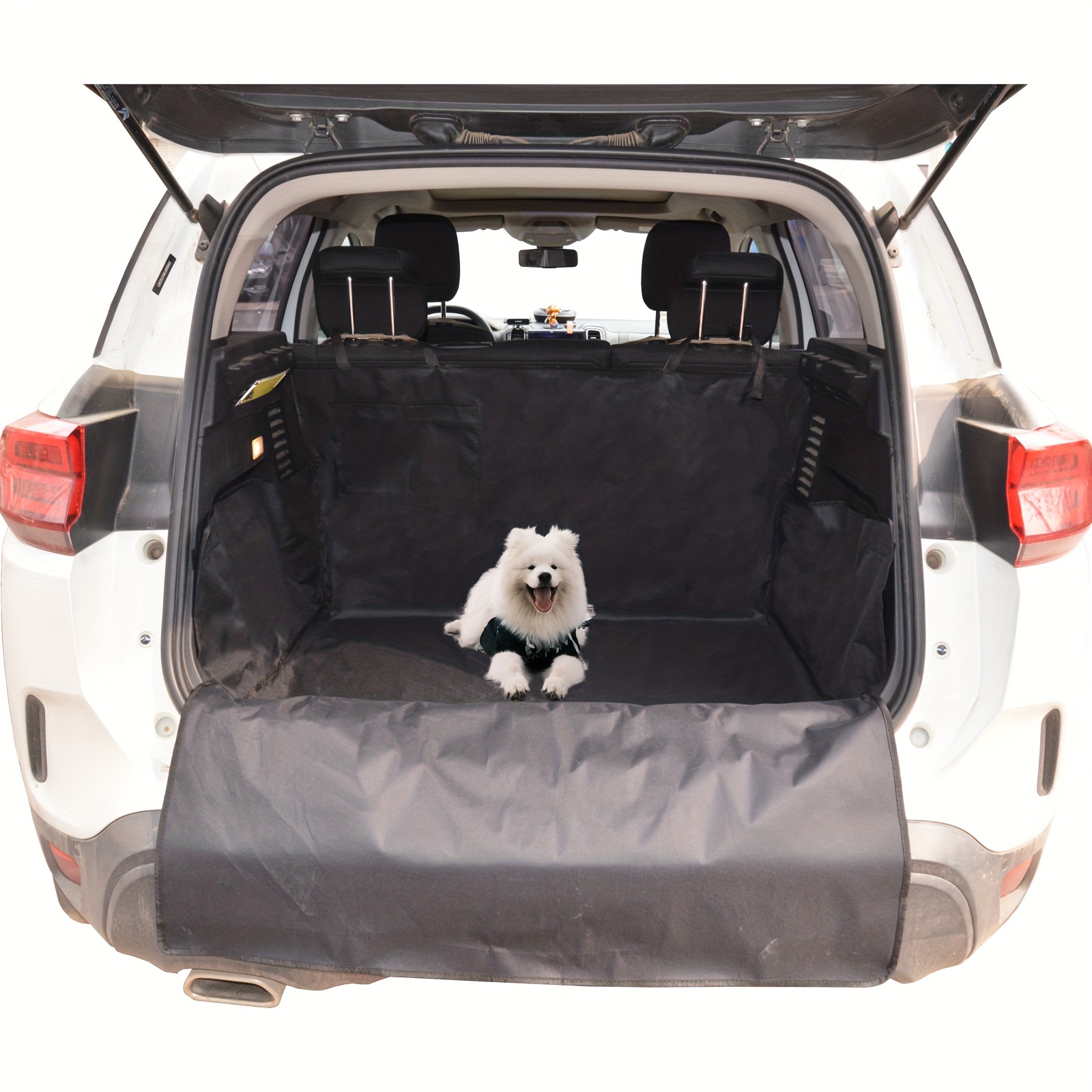 Hamaca para coche de perro marrón para el maletero/alfombrilla impermeable  para coche de perro con protección de parachoques/manta para perro para  coche/cubierta acolchada para perro para coche -  México