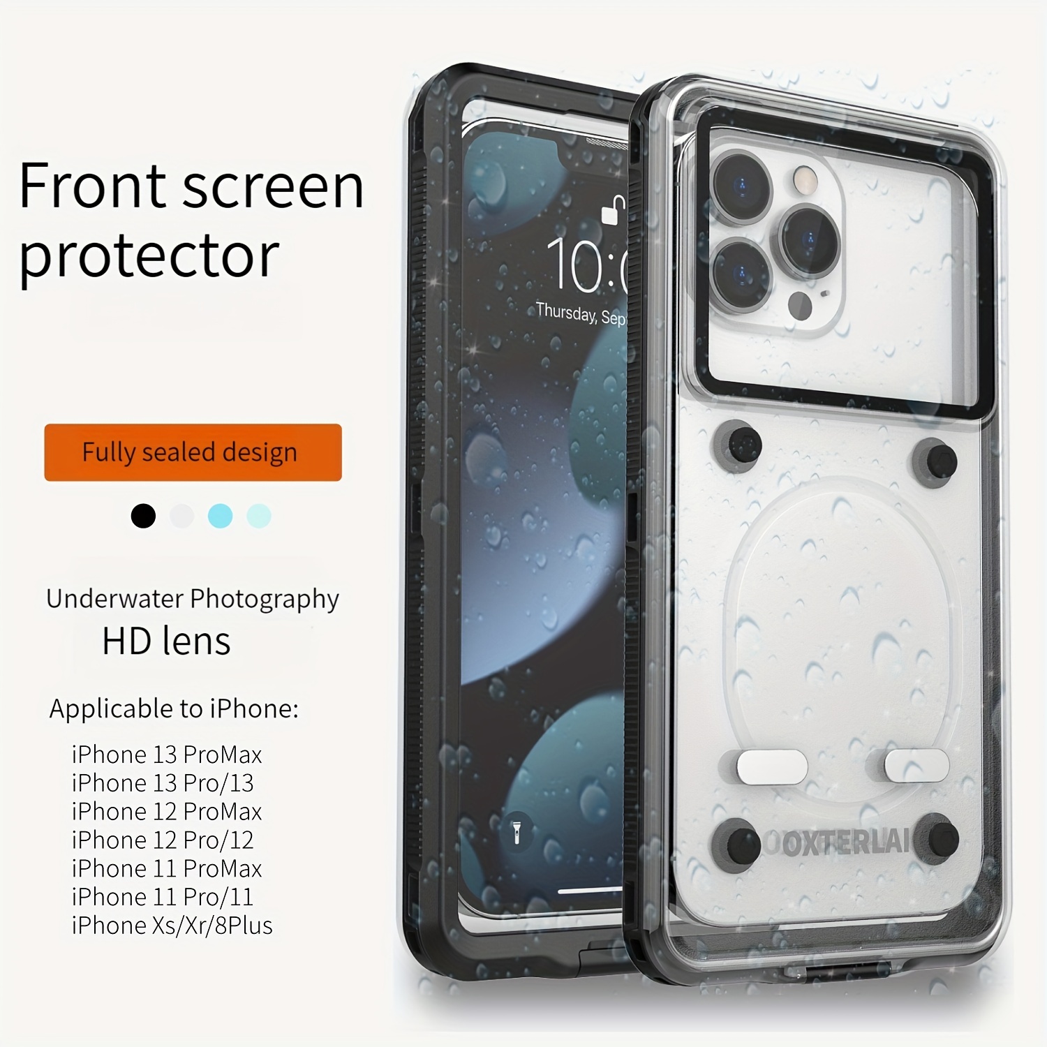 Funda impermeable para teléfono de 7.5 pulgadas, IPX8 flotante bajo el agua  para iPhone 14 13 12 11 Pro Max XS Plus X Samsung, protector de teléfono