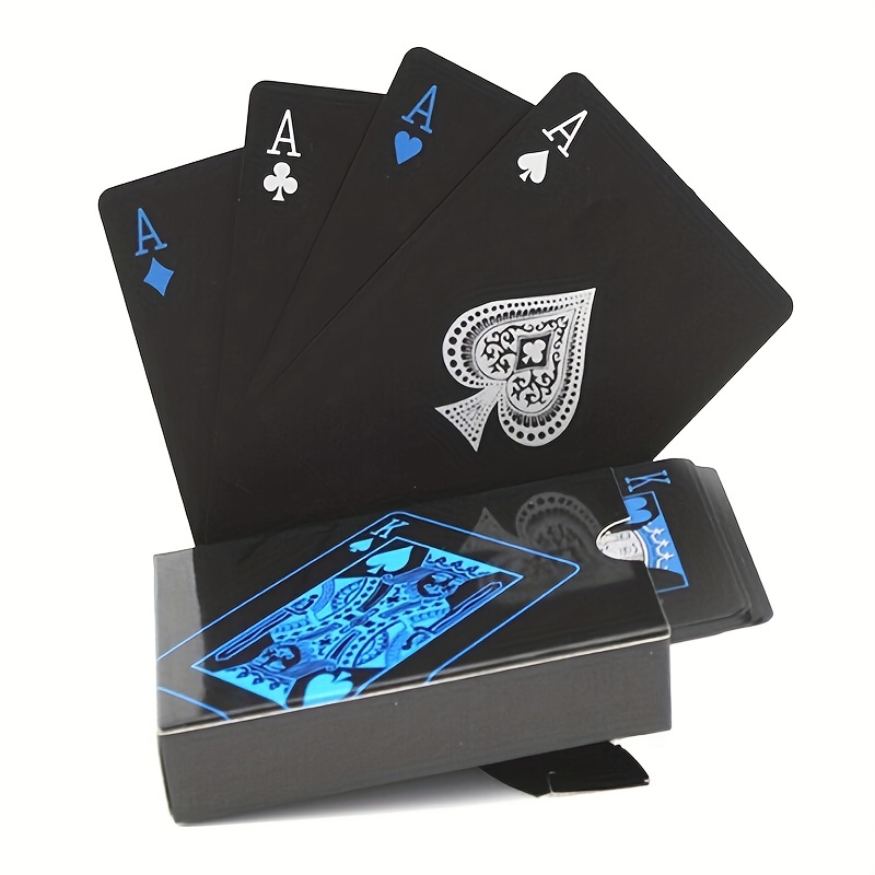 1 Jeu De Cartes De Poker Cristal Transparent Étanche Cartes - Temu France