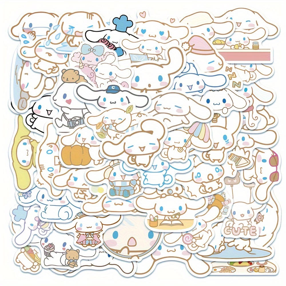 50PCS Nuevo Sanrio Pegatinas Hello Kitty Kuromi Mi Melodía Lindo Para Las  Niñas Laptop Piel Kawaii Calcomanía