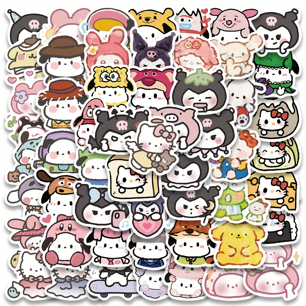 Cute Cinnamoroll Diversity Laser Cartoon Stickers - Temu