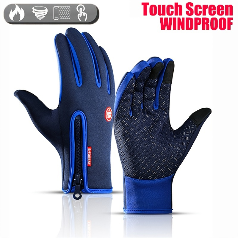 WALK FISH Winter Fishing Gloves Men Women Touch Screen Water Repellent &  Windproof Workout Gloves Cold Weather Driving Gloves