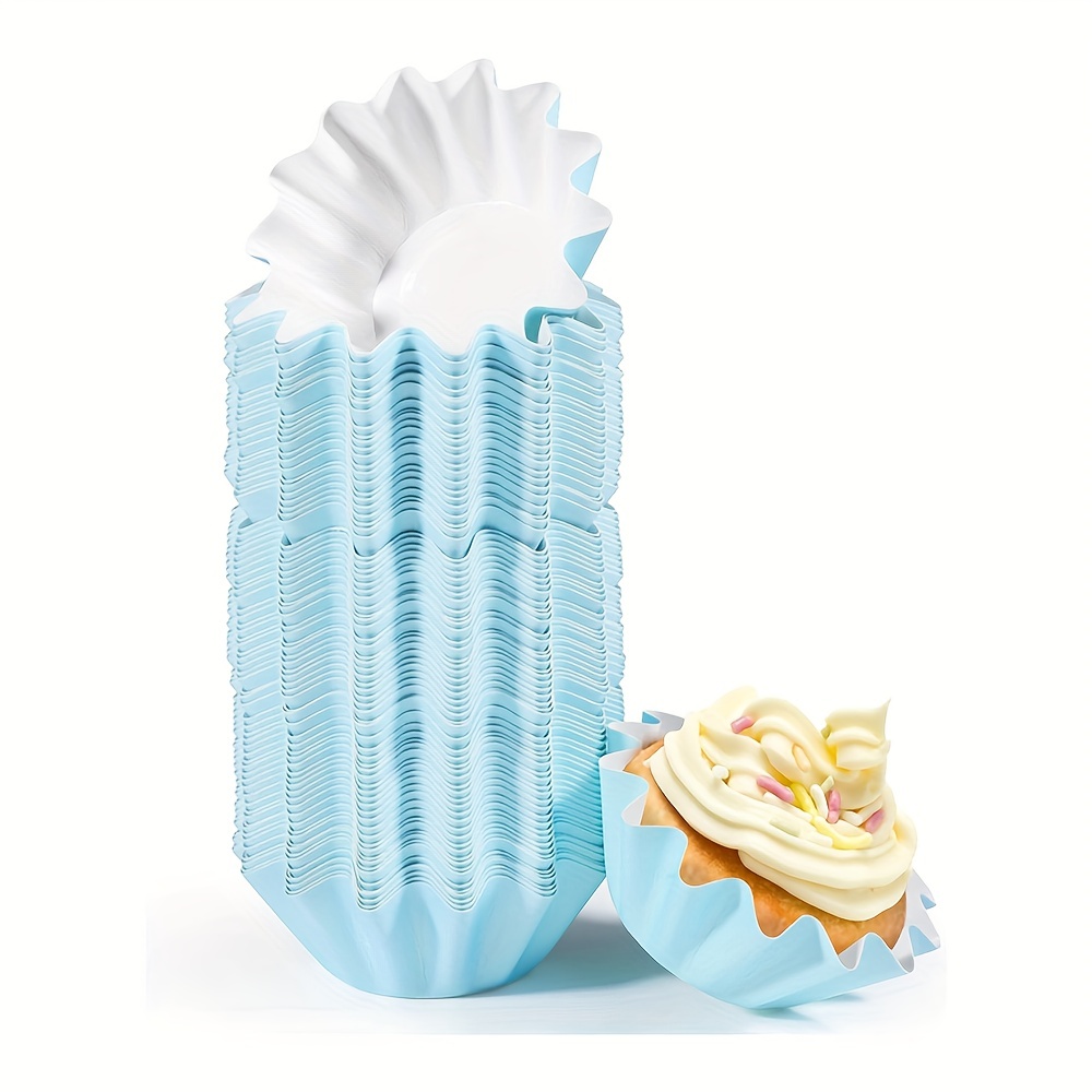 Paper Baking Cups 60-Pack Large Greaseproof Baking Cups Cupcake Muffin  Cases Disposable Cupcake Wrappers for Birthday Baby Shower and Party