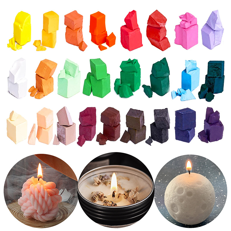 TEHAUX 6 Pcs Soy Wax Coloring Dye Candle Molds for Candle Making Candle  Scents for Candle Making Soy Wax for Candle Making Soy Candle Wax DIY  Candle