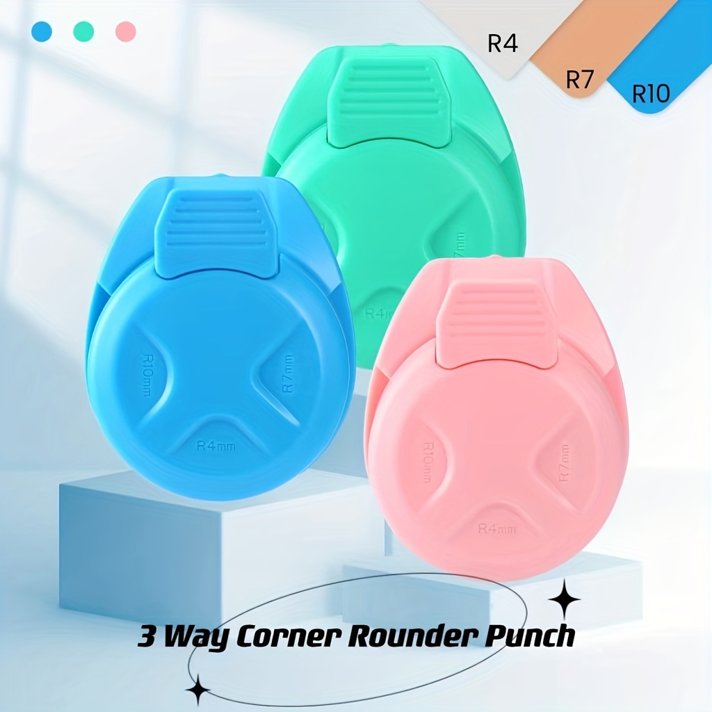 3 In1 Mini Corner Trimmer Corner Durable Rounder Punch R4/R7/R10mm