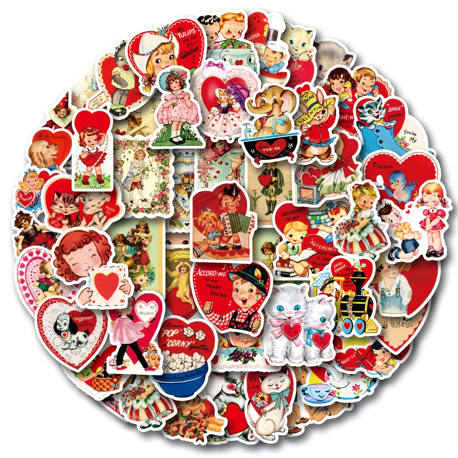 500 Stickers Color Heart shaped Stickers Round Stickers - Temu