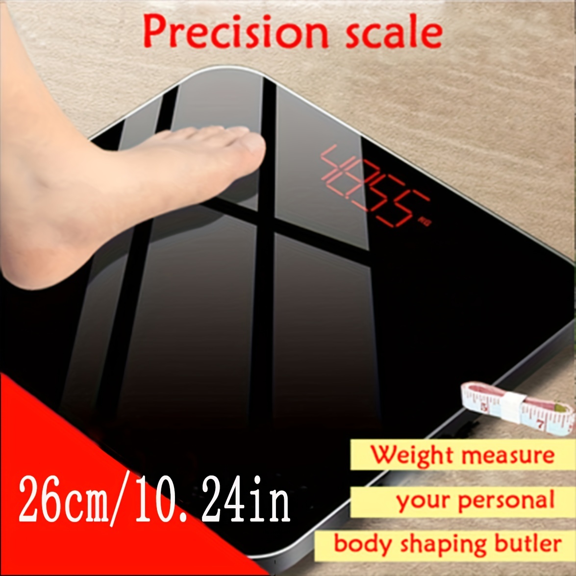 Body weight scale bathroom round corner platform digital gradient smart  electronic home small