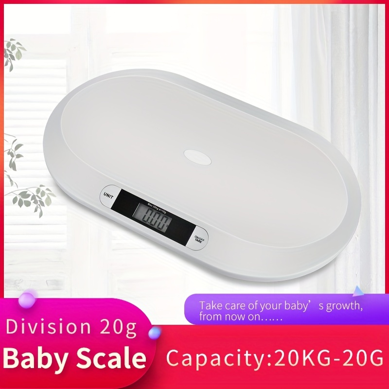 Baby Scale, Pet Scale, Smart Weigh Baby Scale, Weighs Up to 20kg/44 lbs, Accurate Digital Scale for Infants, Toddlers, and Babies, Newborn/Puppy, Cat