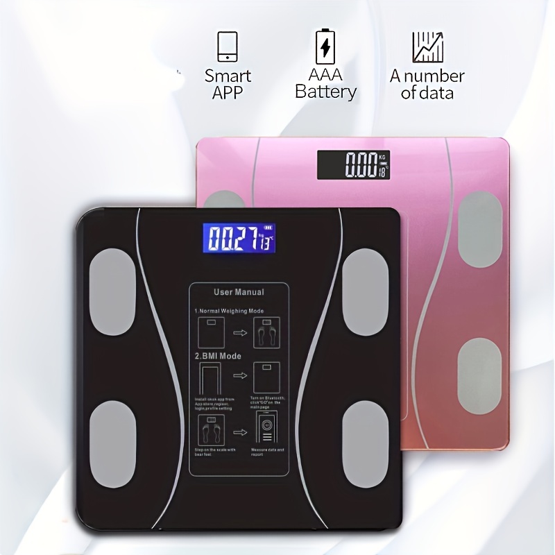 Guina Bluetooth Body Fat Weight Scale Smart Digital Bathroom Scales Body  Composition Monitor Health Analyzer with Free APP for Body Weight,Fat,BMI  and More(Green)