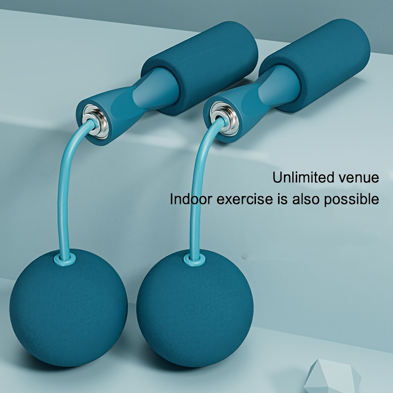 Corde à sauter réglable avec poignées en mousse - Corde à sauter lestée  sans enchevêtrement - Convient pour le fitness et l'exercice - Pour  adultes