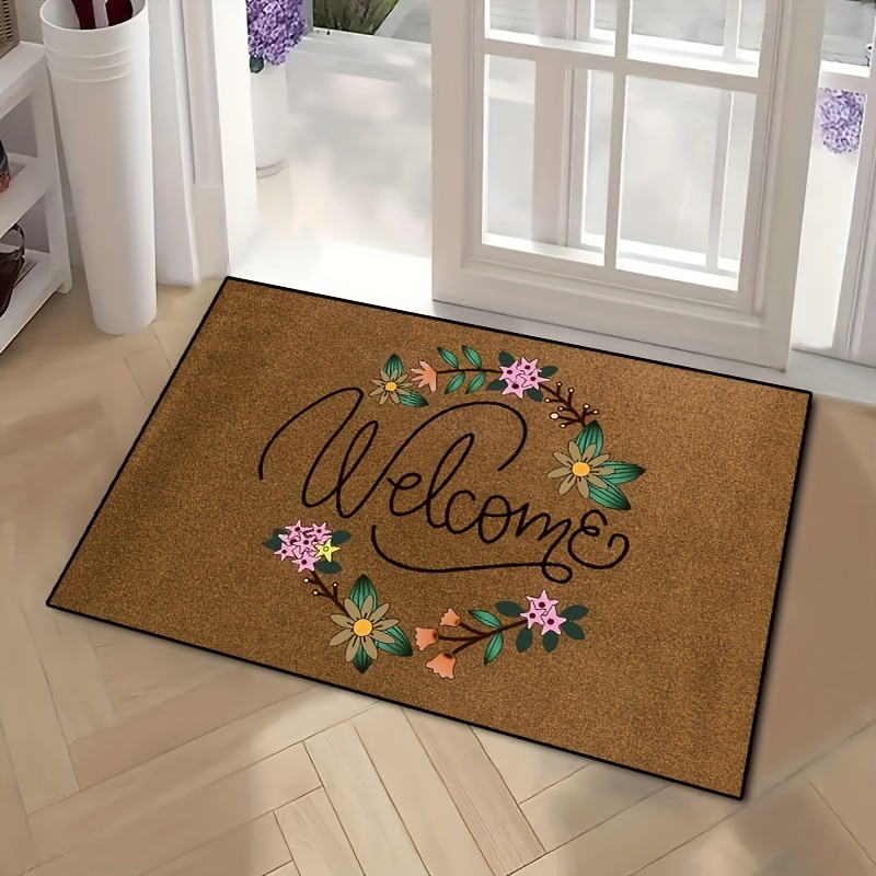 6 Styles PVC Geometric Anti-slip Floor Mat for Front Door,cuttable Non-slip  Welcome Home Carpet,pvc Kitchen Rug,entrance Mat,indoor Rug 