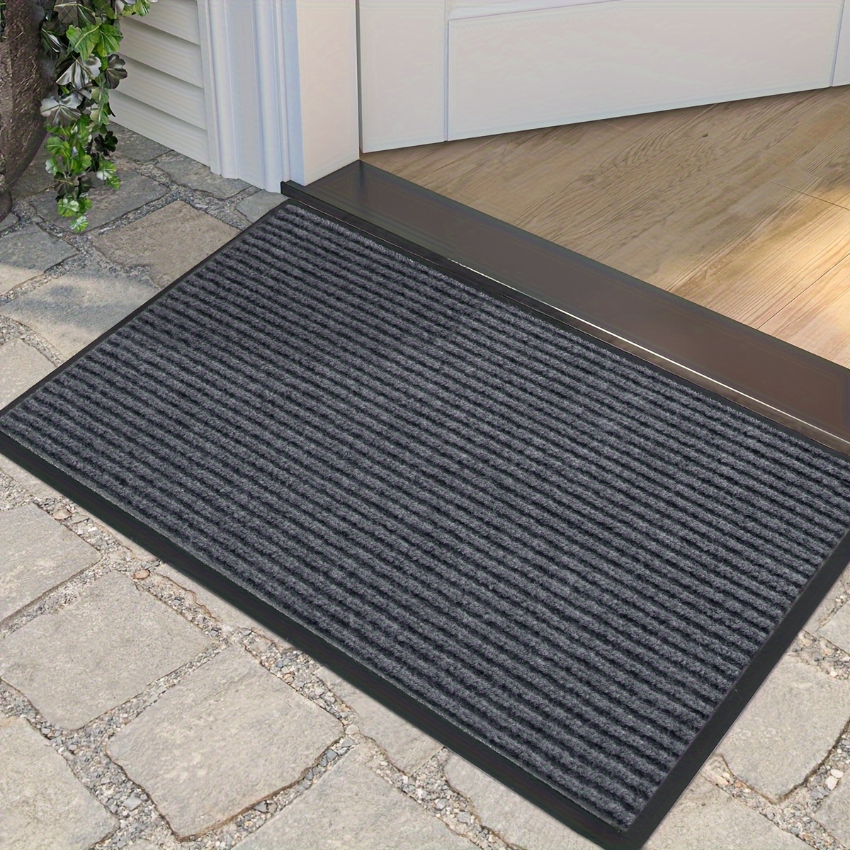 Big Save!Outdoor Doormats, Front Door Mats Outside, Entrance Way Durable  Rubber Waterproof Mat, Low-Profile Inside Floor Door Mat 