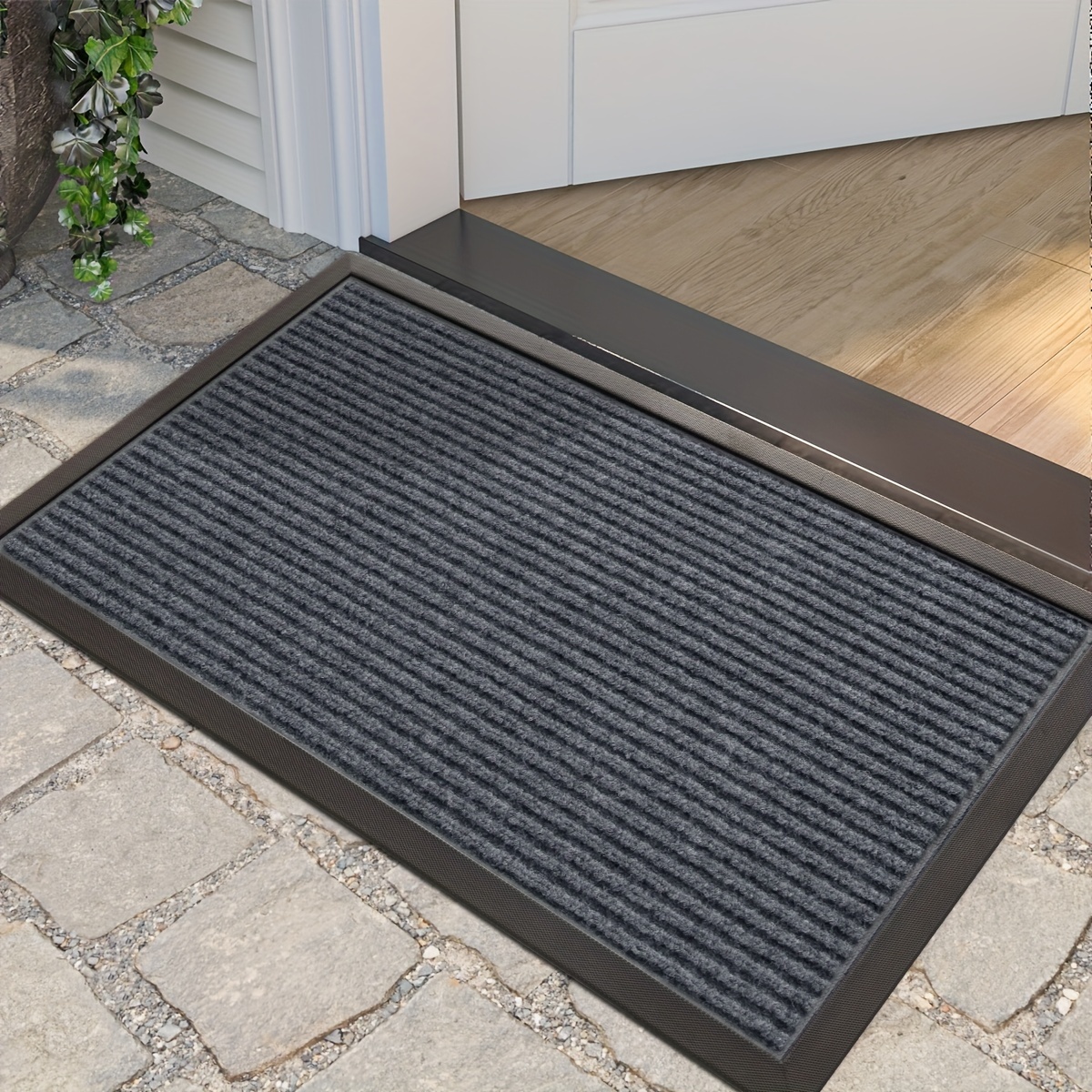 All season Weather Max Doormat Durable Striped Floor Mat - Temu