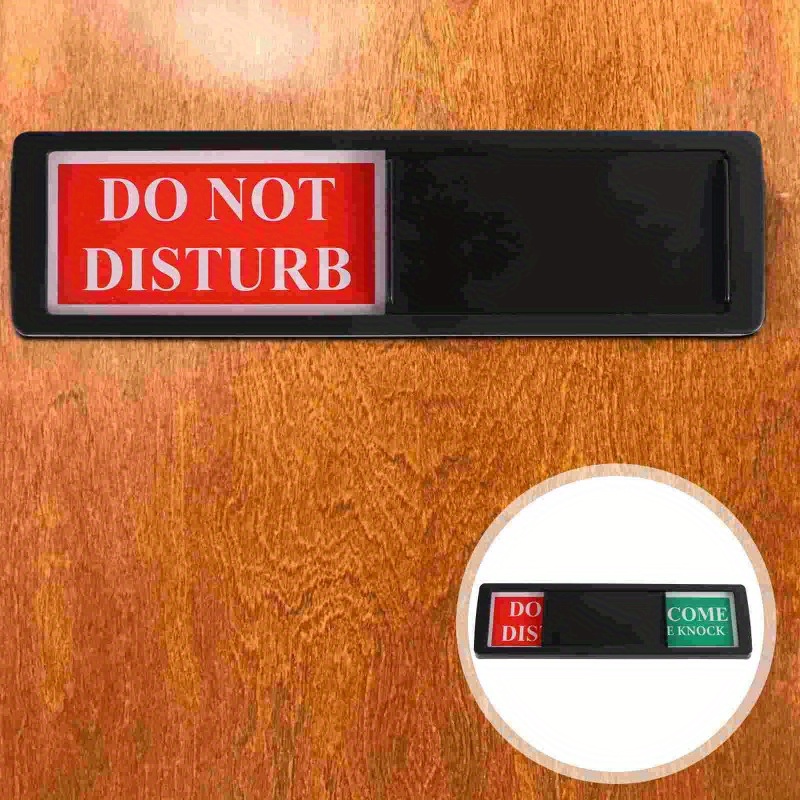  Letrero de privacidad, con texto en inglés «Do Not  Disturb/Please Knock/Out of Office/in a Meeting», letrero para puerta de  oficina que permite a otros saber si estás disponible o no (5
