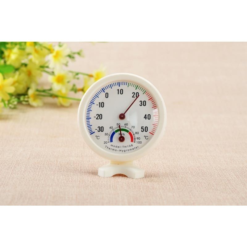 1pc, 9.84inch Indoor Thermometer, Large Outdoor Thermometers For Patio,  Round Wall Thermometer, No Battery Needed Hanging Thermometer