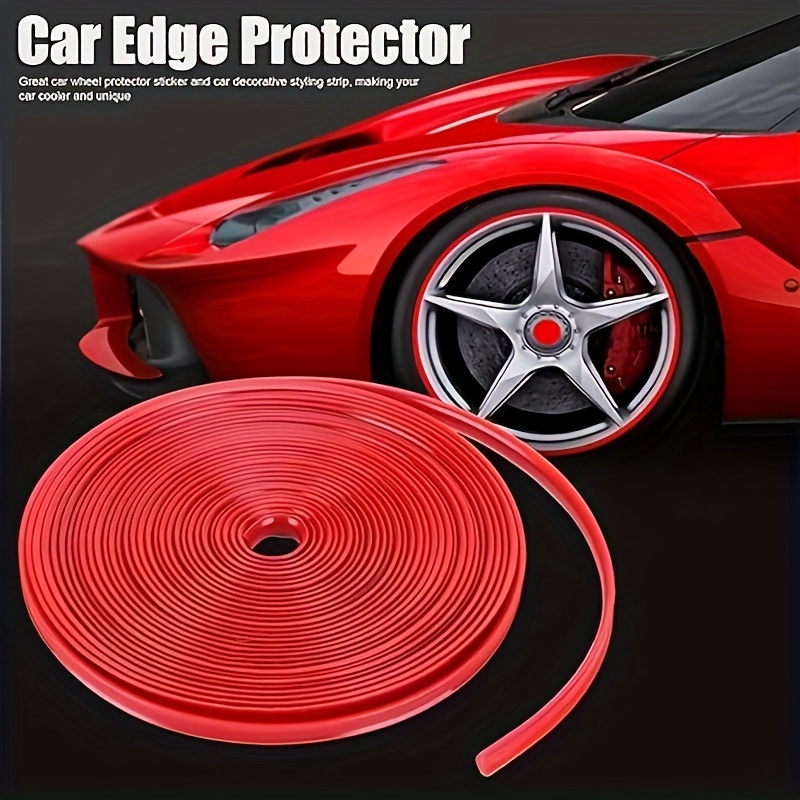 Protecteur de roue, lot de 4 anneaux de bord de jantes de véhicule de  voiture, protecteurs de jante colorés for véhicule de 17 à 20 pouces,  protégez