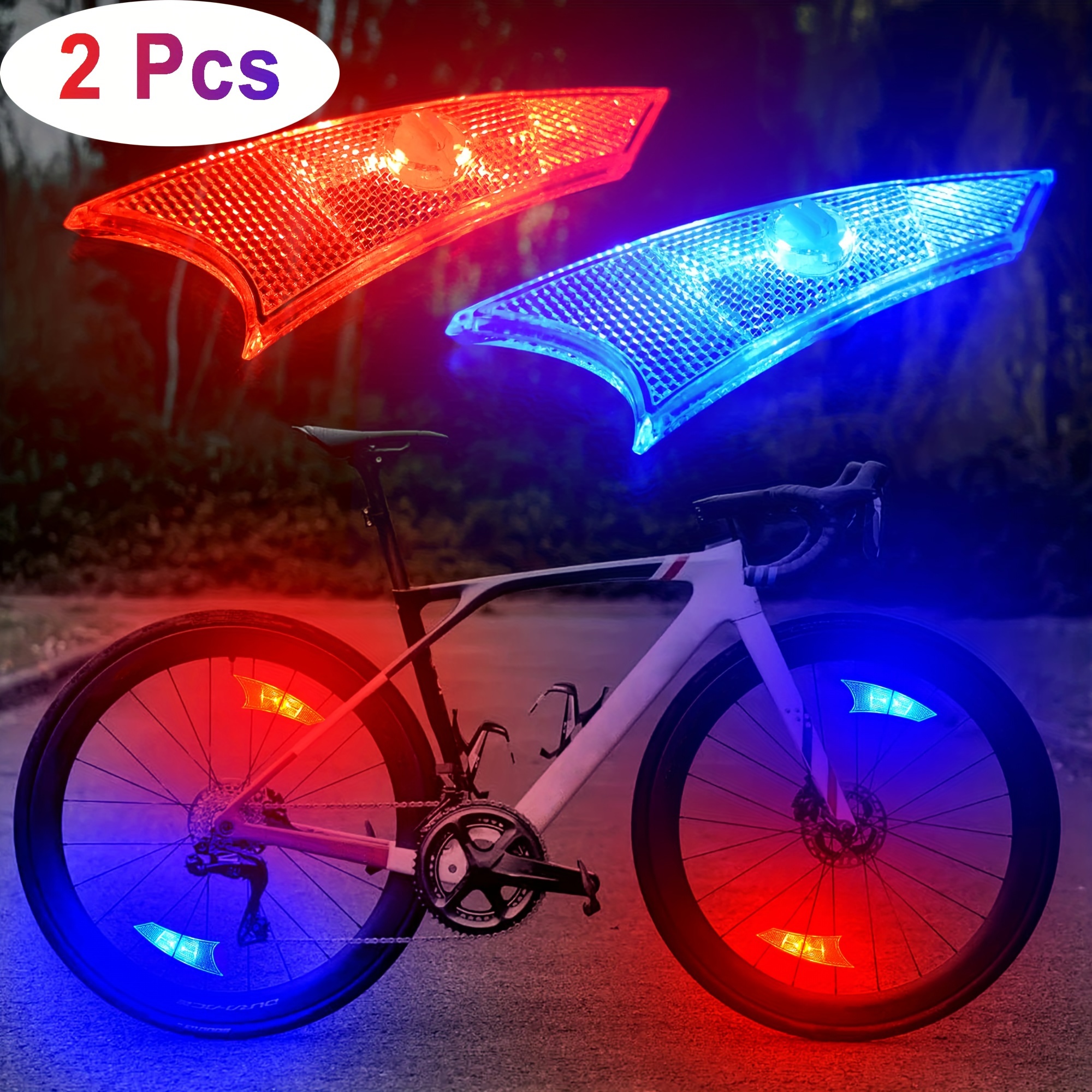 Luces led para bicicleta 2 unidades