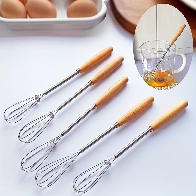 Kitchen Delight BATEMEN 4 Mini Whisk Combo Set - Two 5 Inch + Two 7 Inch, Stainless  Steel Means Easy Maintenance and Cleaning