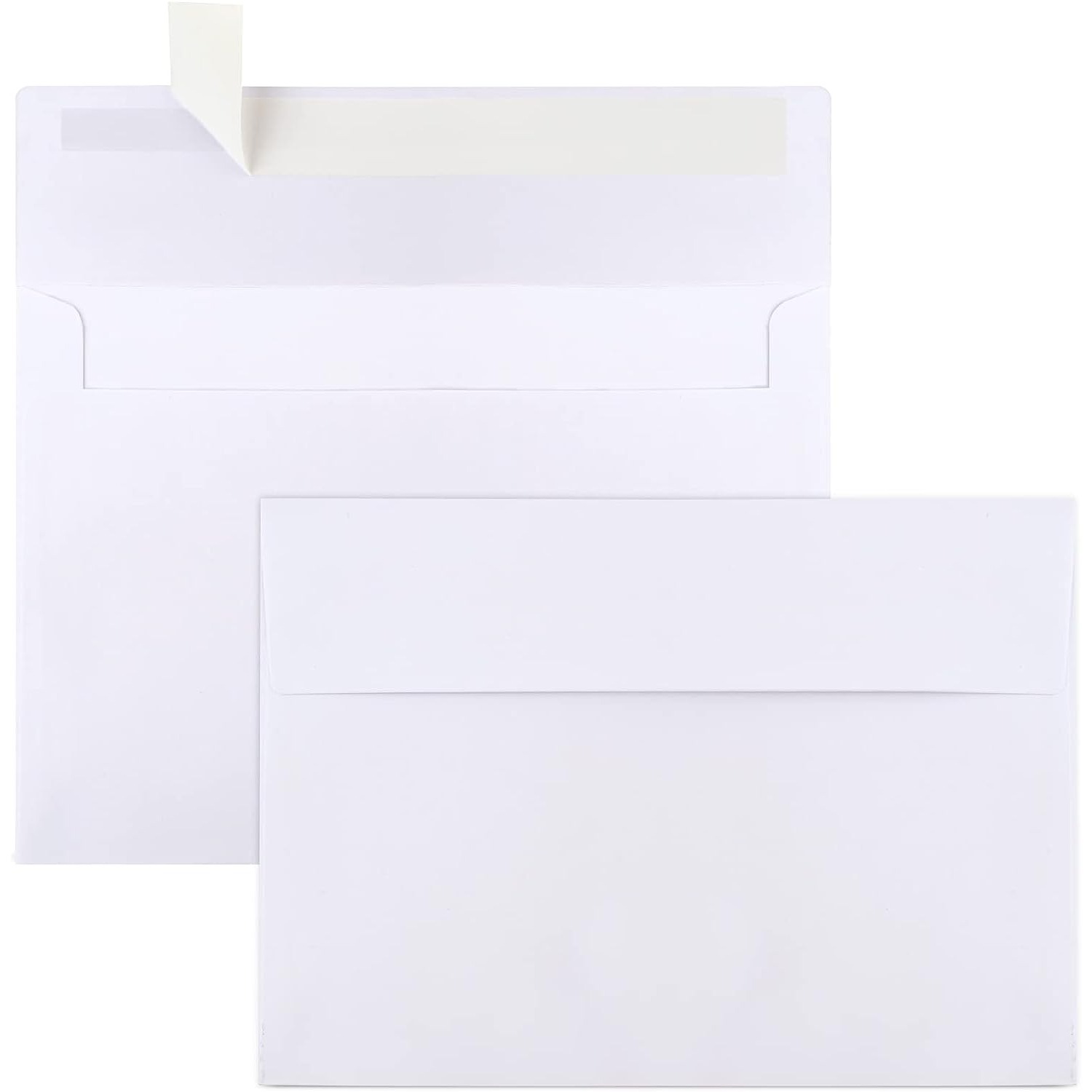 Wishop A7 Colorful Envelopes and Blank Cards 24 Pieces A7 Envelopes and 24 Pieces 5x7 Colorful Flat Cards for Weddings, Invitations, Birthday, Baby