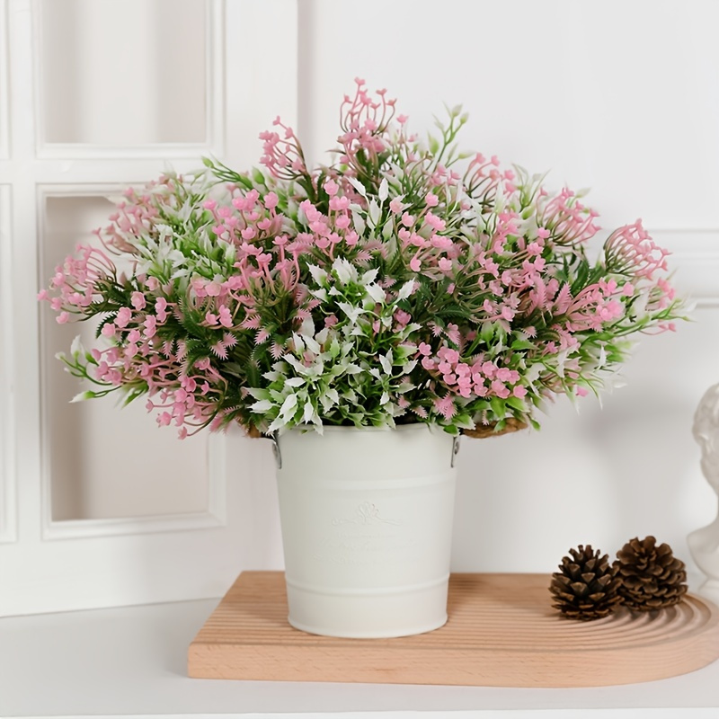4pcs 12 Bunches White Babys Breath Flowers: Perfect for DIY Floral Bouquets  & Home Decor!