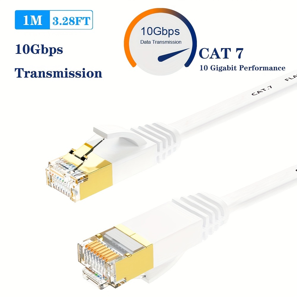 Câble Ethernet RJ45 CAT6 15M pour : ADSL / LAN / Récepteur / TV / PC /  Camera