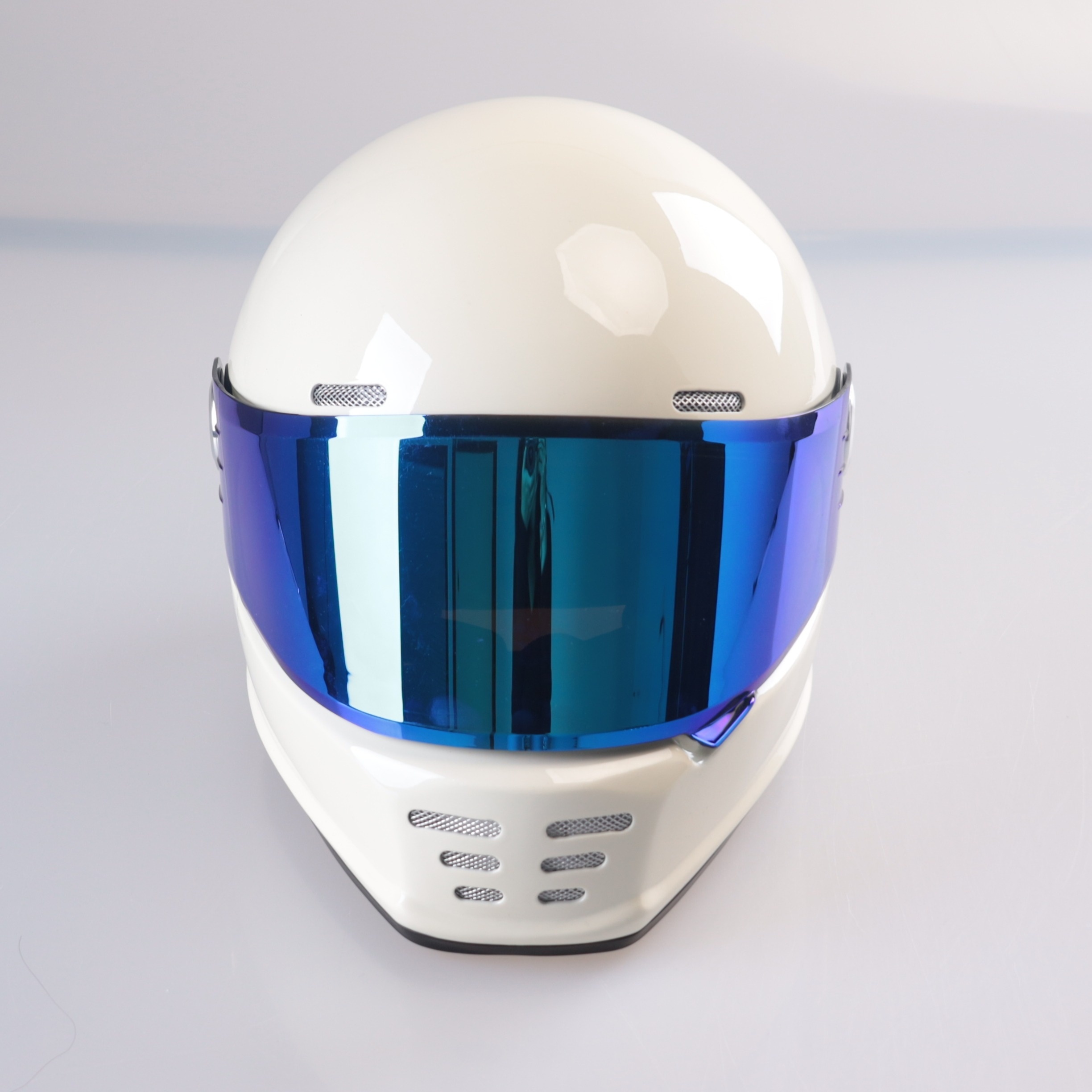 Casco Para Moto Mujer Hombre Abatible Deportivo Certificado Color Azul mate  Tamaño del casco XL