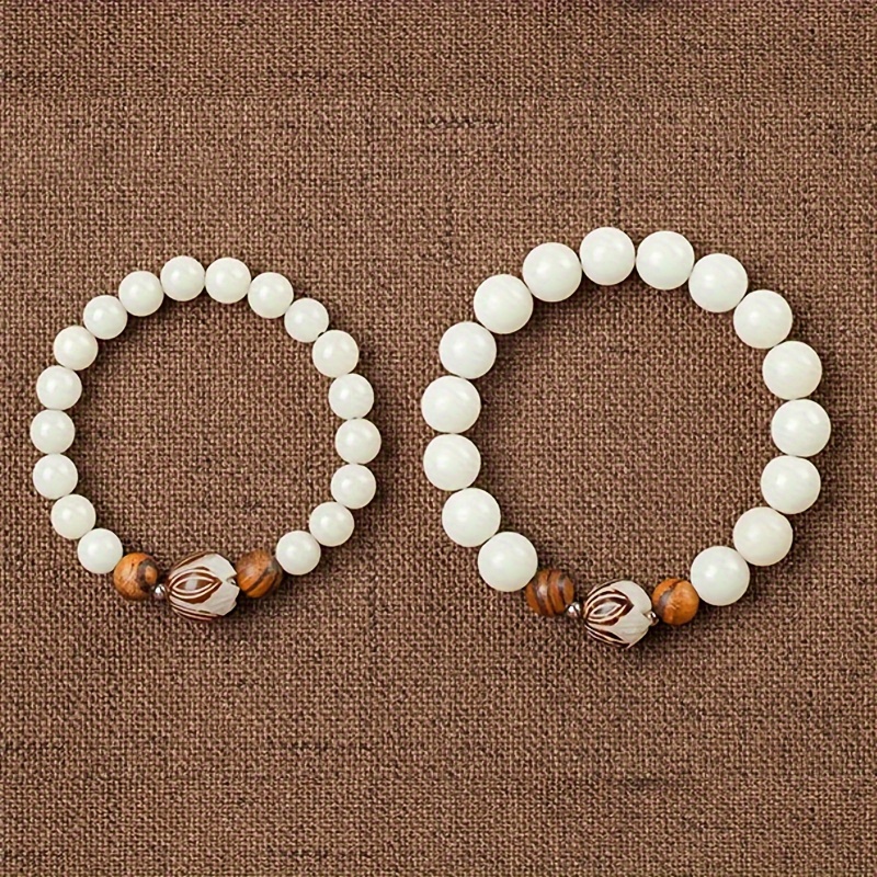 8mm Natural Stone Matte Beaded Bracelet For Men & Women, Matte Howlite  Tiger Eye Stone Beaded Stretchable Bracelet For Yoga, Provides Healing  Energy