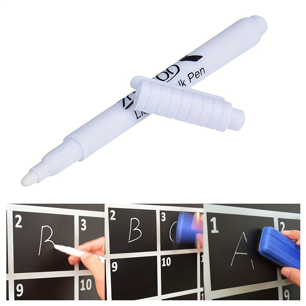 White Waterproof Low Odor Chalk Markers liquid Marker dry - Temu