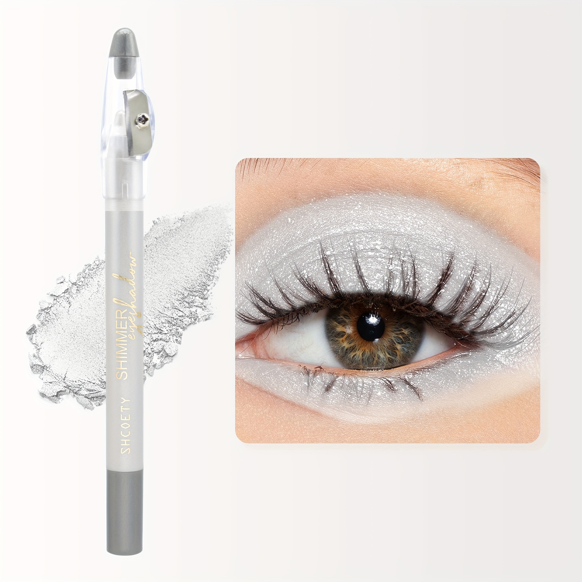 White Highlighter, Matte / Pearlescent Illuminating Eyeliner Pen, Natural  Look Eyeshadow And Lid Highlighter, One-Step Eye Makeup