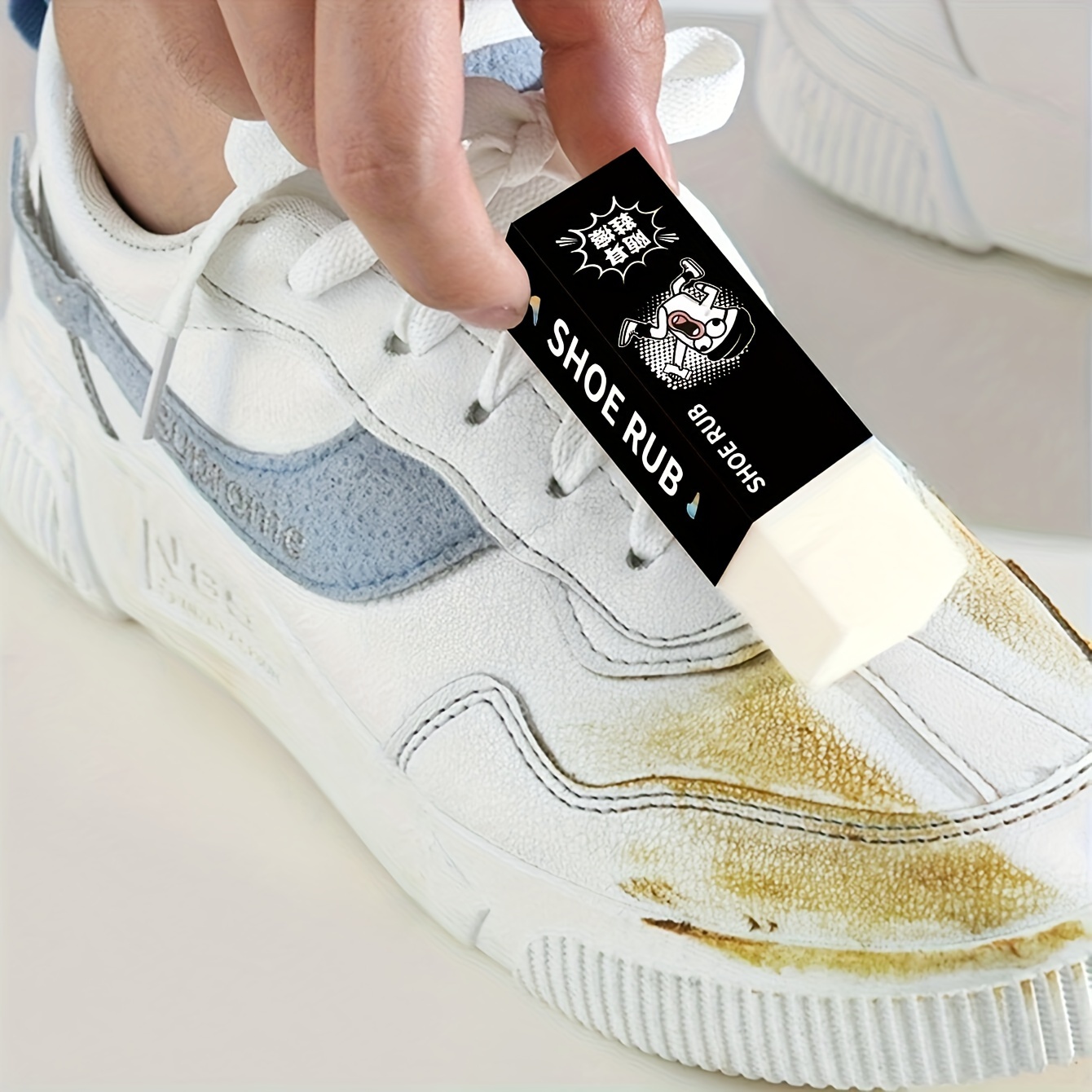 Limpiador De Zapatos Blanco De 100ml Crema Limpiadora Para - Temu