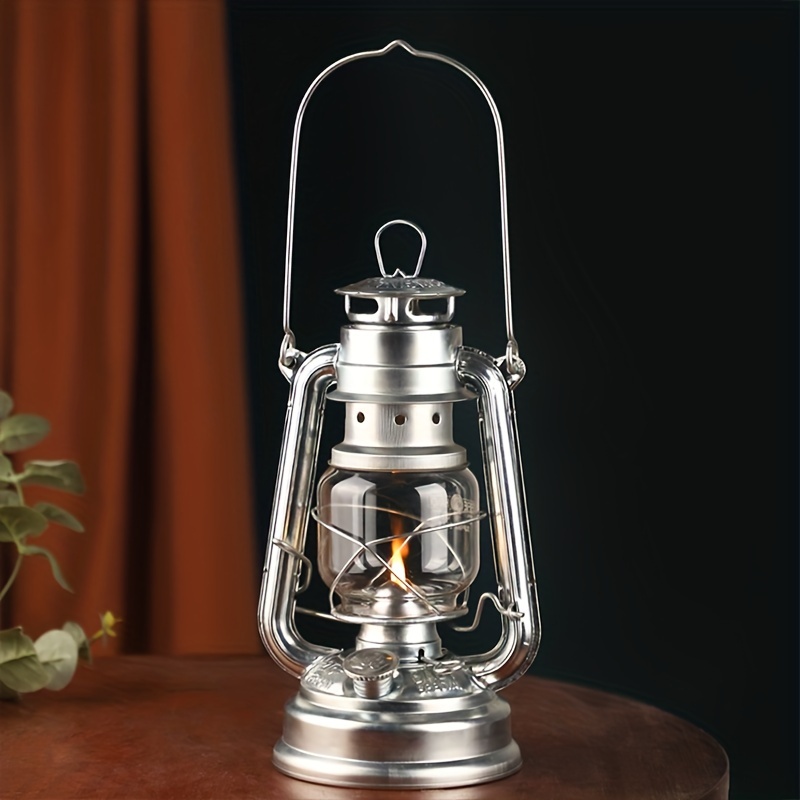 Oil Lamp With Adjustable Fire Wick Oil Lamps For Indoor Use - Temu