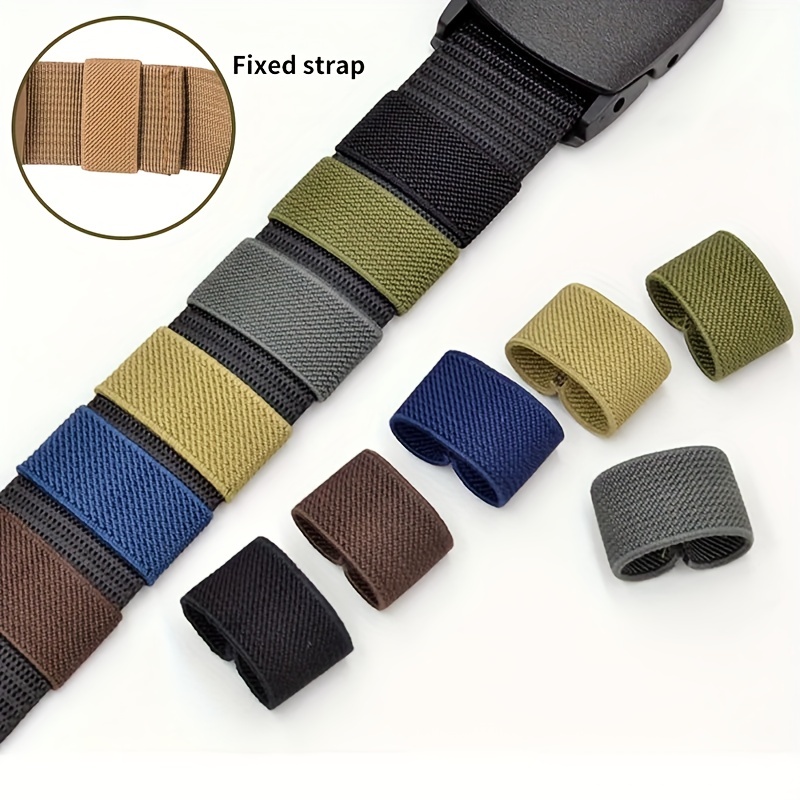 4pcs Belt Keepers Elastic Belt Loop Keepers Backpack Wide Belt Loops  Harness Strap Retainers 