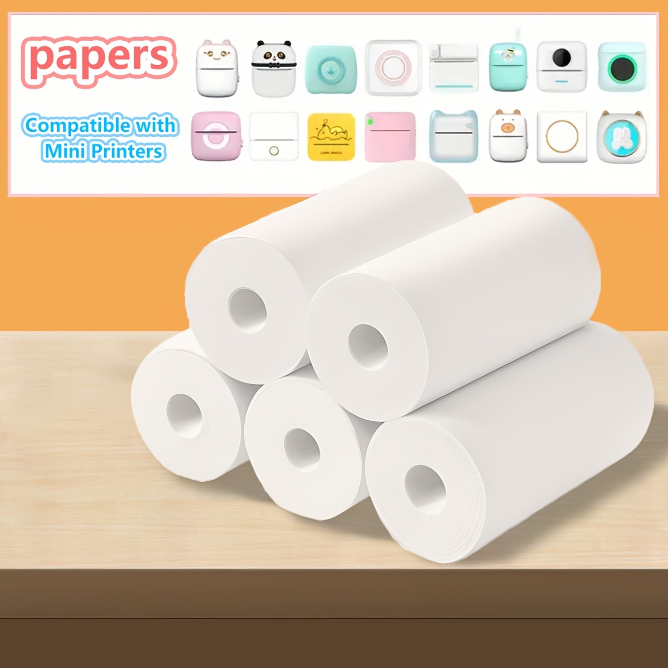 Mini-printer Special Color Printing Paper Blue Word Consumables  Mini-printer Special Heat-sensitive Printing Paper For A Variety Of Types  Of Printing