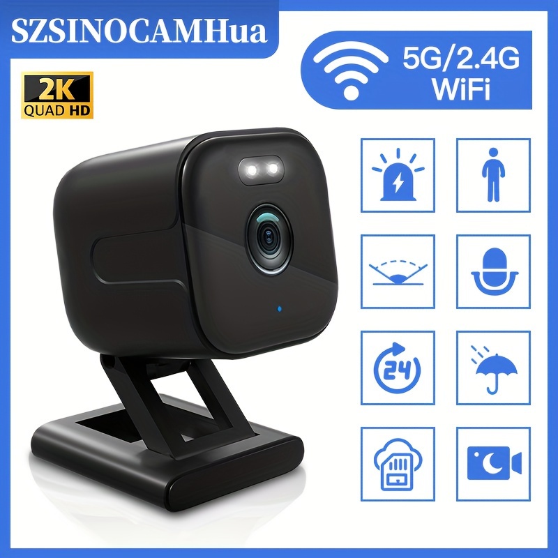 Sonnette Wifi intelligente avec caméra - Résolution 2K Quad - HD -  Interphone Smart 