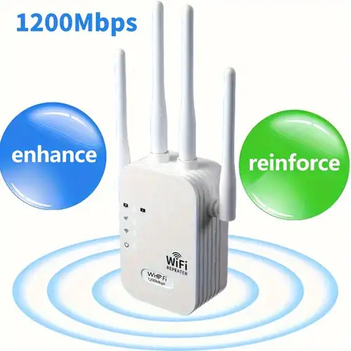 Ripetitore Wifi Range Extender Wi-FI Amplificatore Wireless con Antenne per  Casa