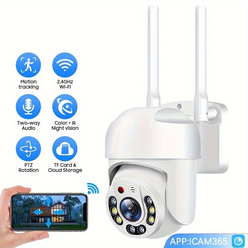 Bioxo - Cámara de vigilancia para mascotas, 1080P HD 2.4 G, cámara IP  inalámbrica, cámara de visión nocturna para perros, gatos, monitor de bebé,  cámara de seguridad para el hogar : Precio Guatemala