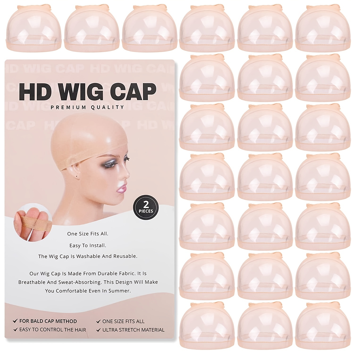 Anti-Fungus Hair Lace Wig Cap 1oz White Bonding Adhesive Glue and Remover, Size: One Size
