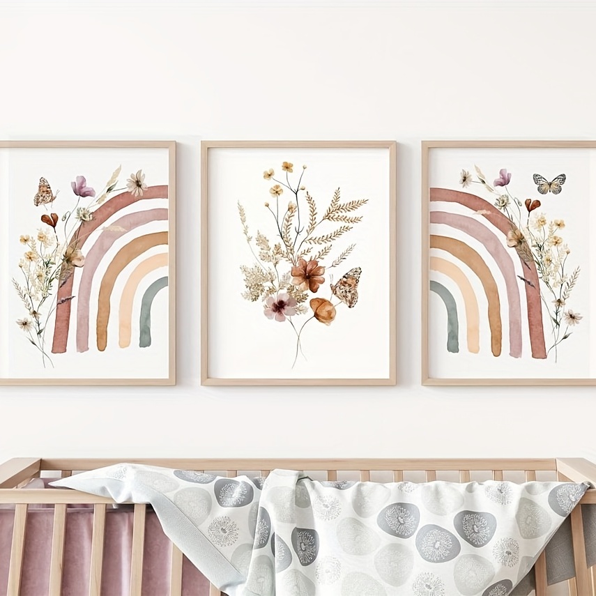 Vinilo Decorativo Flores Boho Nordico Deco Pared Adhesivo