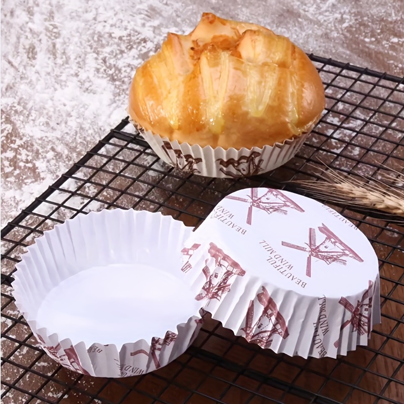 Liners Baking Cupcake Paper Cups Cake Loaf Oval Mini Muffincup Bread Pan  Pans Liner Disposable Silicone Boat Shape Tray Dessert